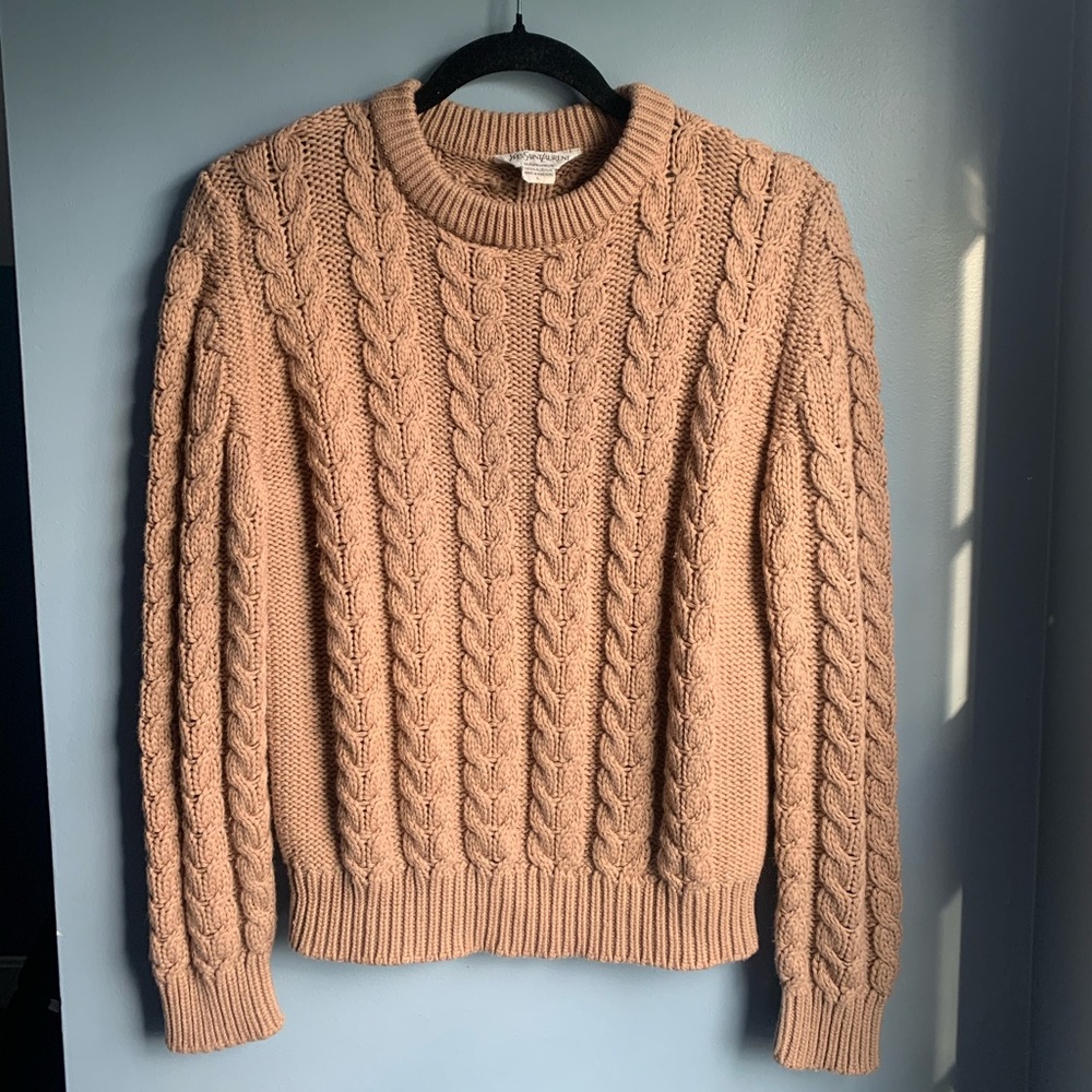 Yves Saint Laurent Cable Knit Sweater, Vintage